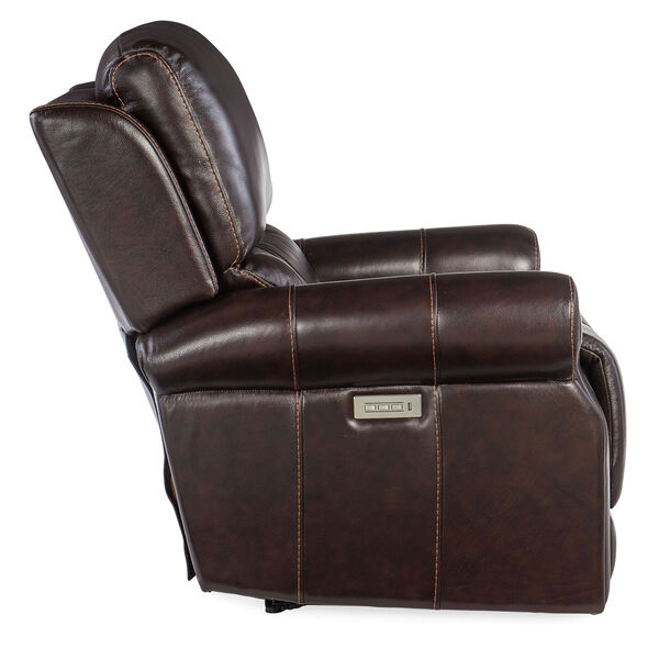 Eisley Rich Brown Power Recliner with Power Headrest and Lumbar, image 5