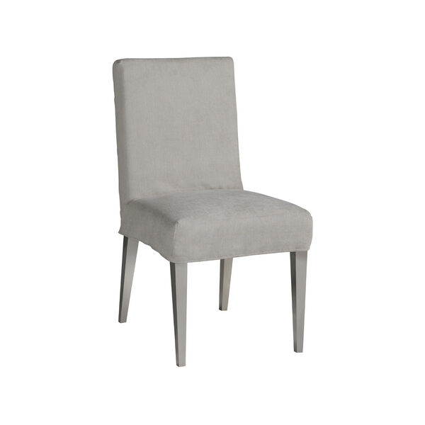 Jett Gray and Stainless Steel Slip Cover Side Chair, Set of 2, image 5