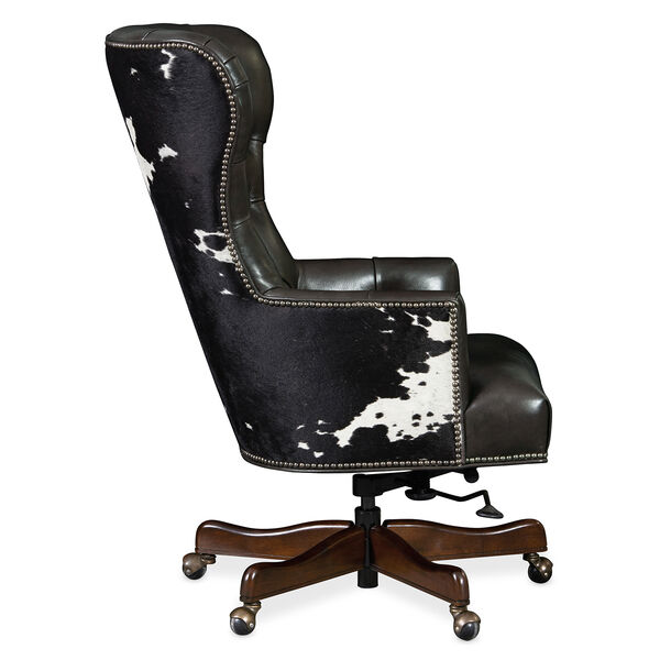 Black and White Katherine Executive Swivel Tilt Chair, image 3