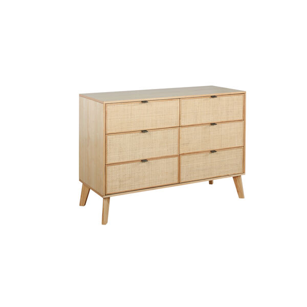 Ivy Natural Dresser with Six Drawer, image 1