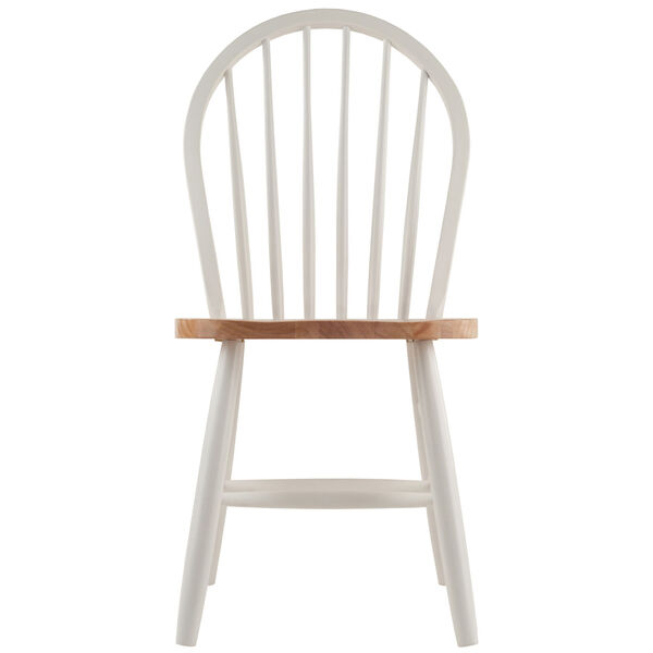 Windsor Natural and White Chair, Set of 2, image 2