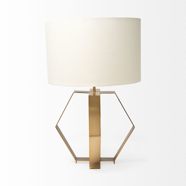 Edwards Gold and Cream One-Light Table Lamp, image 2
