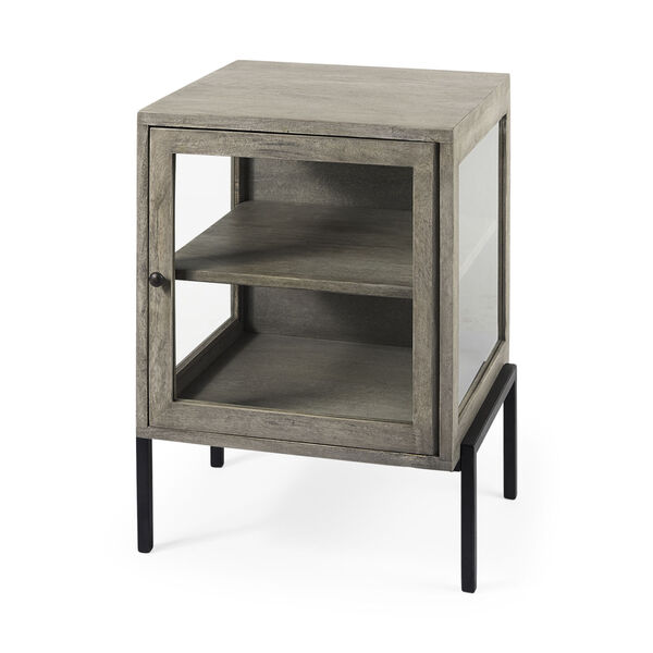 Arelius Gray and Black End Table, image 1