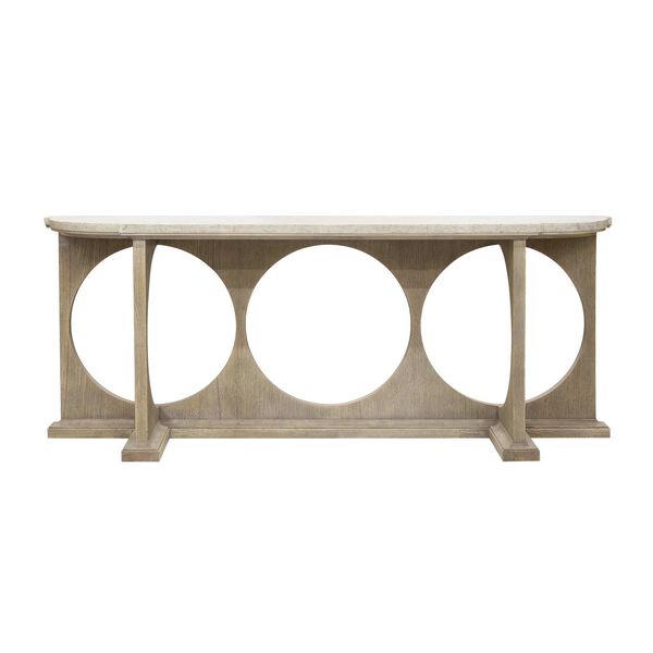 Pulaski Accents Gray Modern Entryway Console Table with Concrete Top, image 1