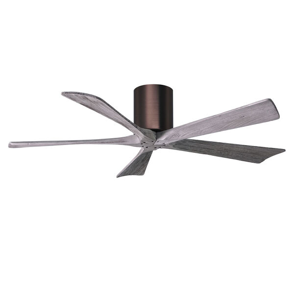 Irene-5H Brushed Bronze and Barnwood 52-Inch Outdoor Ceiling Fan, image 4