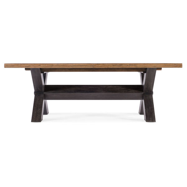 Big Sky Vintage Natural and Charred Timber Trestle Dining Table, image 3