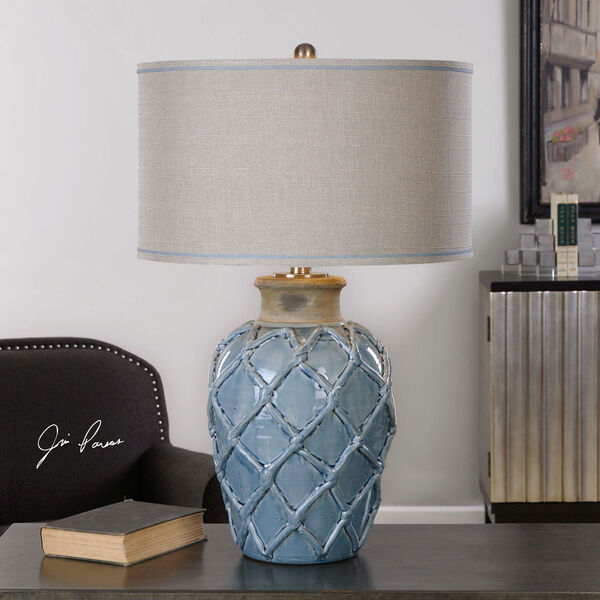Parterre Pale Blue One-Light Table Lamp, image 2