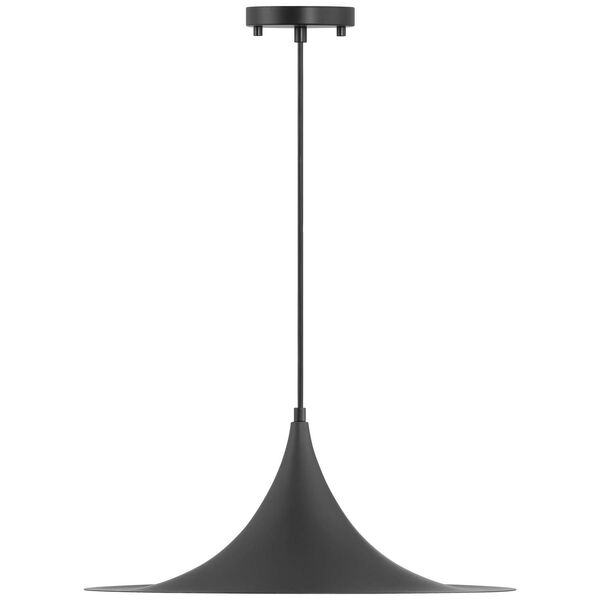 Costa Matte Black 19-Inch LED Pendant, image 2