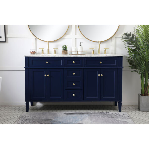 Williams Blue 60-Inch Vanity Sink Set, image 2