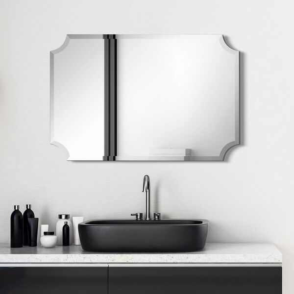 Frameless Clear 24 x 36-Inch Rectangle Wall Mirror, image 6