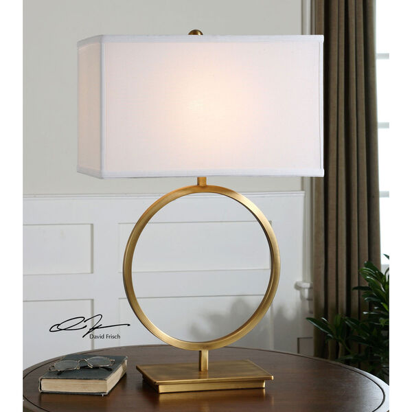 Duara Brushed Brass One-Light Table Lamp, image 2