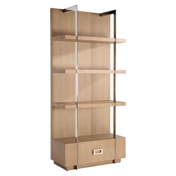 Modulum Natural and Stainless Steel Etagere, image 2