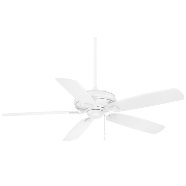Sunseeker Flat White 60-Inch Indoor Outdoor Ceiling Fan, image 1