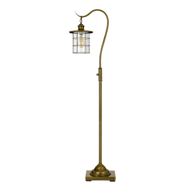Silverton Antique Brass One-Light Floor Lamp, image 1