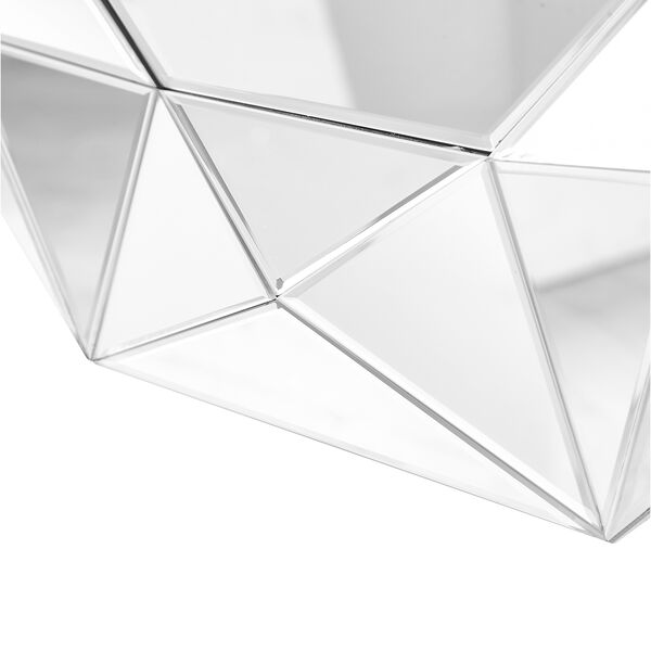 Sparkle Glass 36-Inch Geometric Mirror, image 3