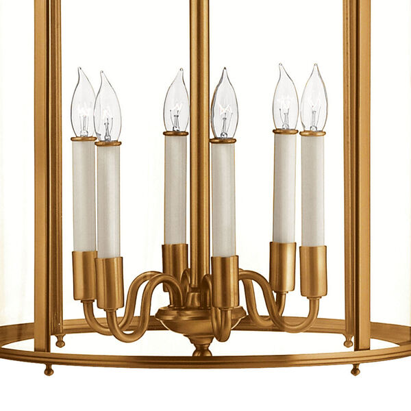 Gentry Heirloom Brass Six-Light Foyer Pendant, image 3
