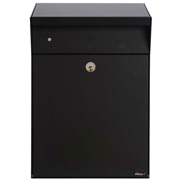 Allux Series Black Bjorn Wall Mounted Locking Parcel Box, image 1