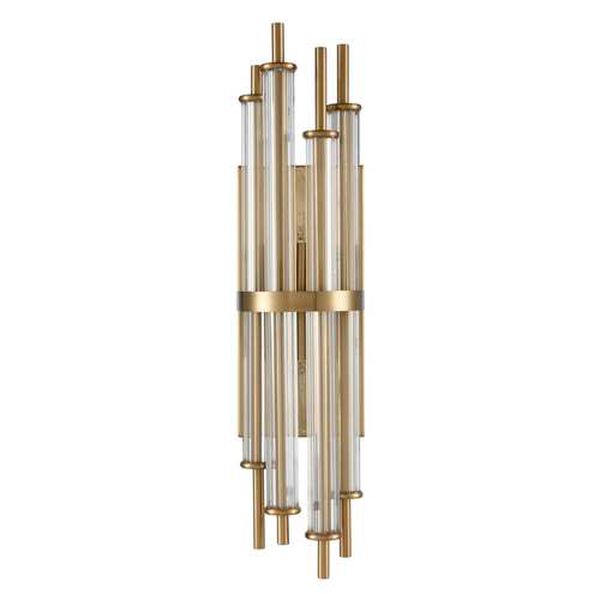 Serena Satin Brass Two-Light Wall Sconce, image 2