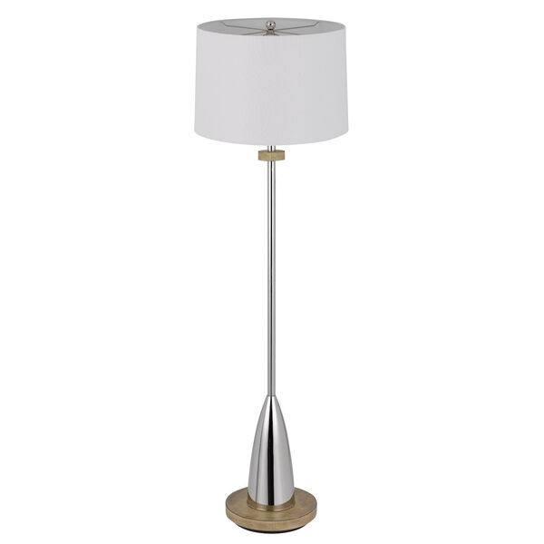 Lockport Chrome and Natural One-Light Floor Lamp, image 5