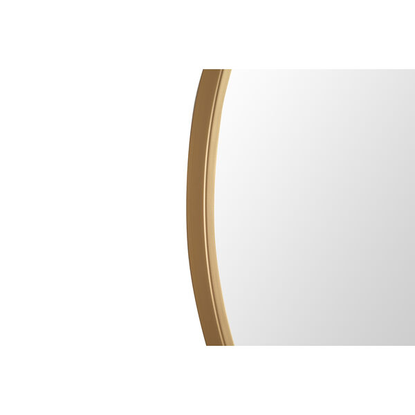 Eternity Brushed Brass Round 24-Inch Mirror, image 3