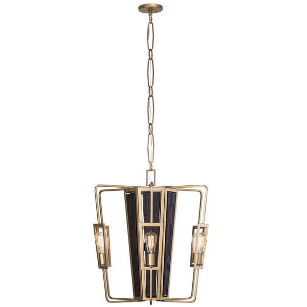 Madeira Rustic Gold Six-Light Chandelier, image 4