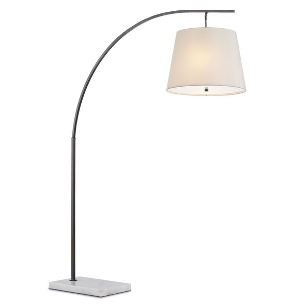 Cloister Oil Rubbed Bronze and White Two-Light Floor Lamp, image 3