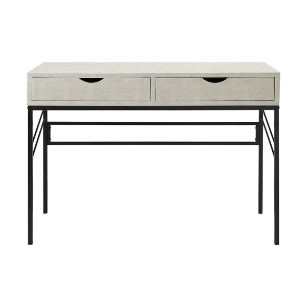 Vetti Off White and Black Two Drawer Desk, image 3