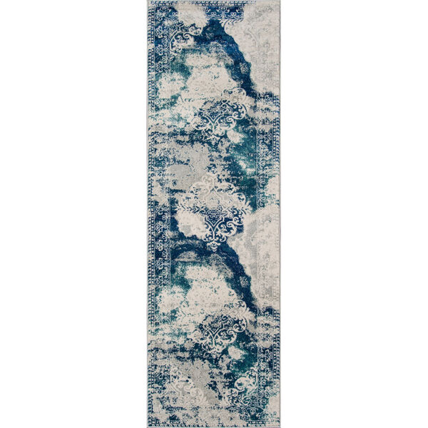 Loft Abstract Blue Rectangular: 5 Ft. 3 In. x 7 Ft. 6 In. Rug, image 6