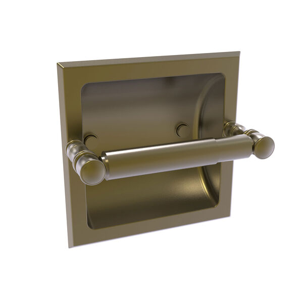 Carolina Antique Brass Recessed Toilet Paper Holder, image 1
