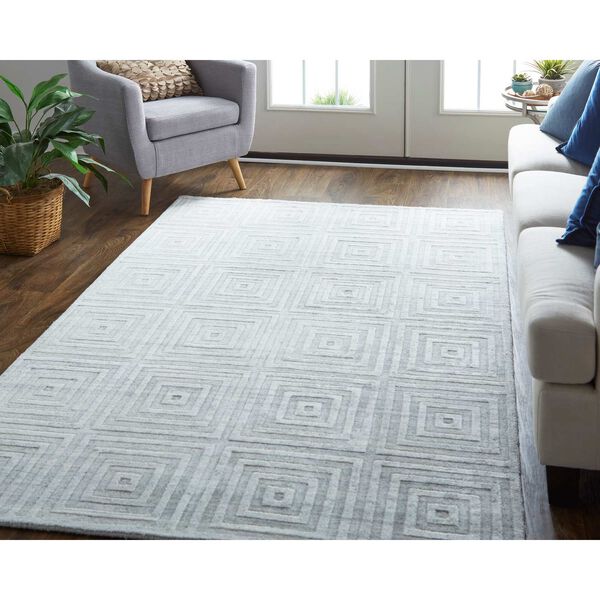 Redford Casual White Silver Rectangular 3 Ft. 6 In. x 5 Ft. 6 In. Area Rug, image 2