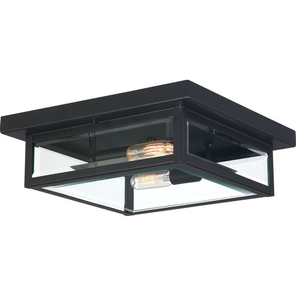 Westover Earth Black Two-Light Outdoor Flush Mount, image 1