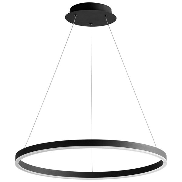 Circulo Black 24-Inch LED Chandelier, image 1