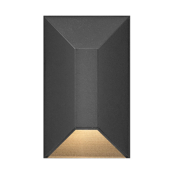 Nuvi Black Small Rectangular LED Deck Sconce, image 1