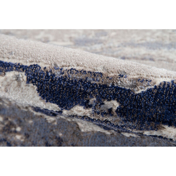 Monterey Abstract Blue Rectangular: 7 Ft. 6 In. x 9 Ft. 6 In. Rug, image 5