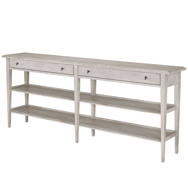 Narrow Dover White Console Table, image 1