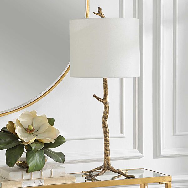 Hayden Antique Gold Twig One-Light Table Lamp, image 4