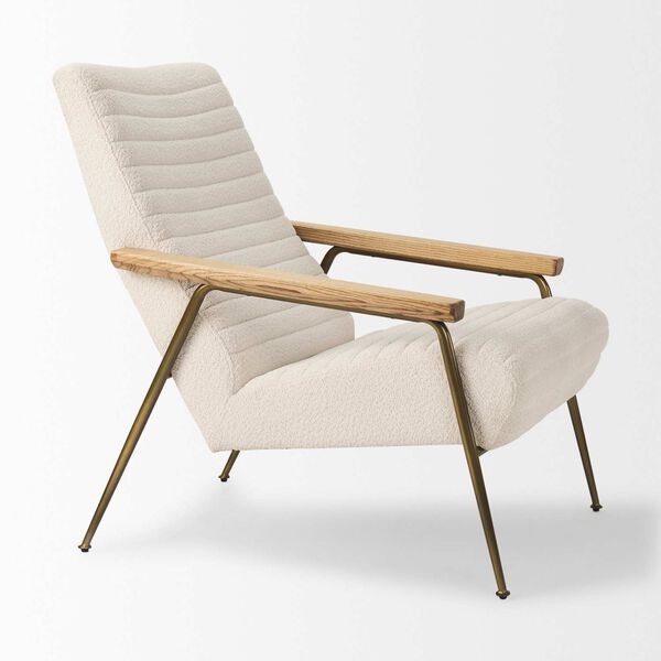 Grosjean Cream Boucle Accent Chair, image 6
