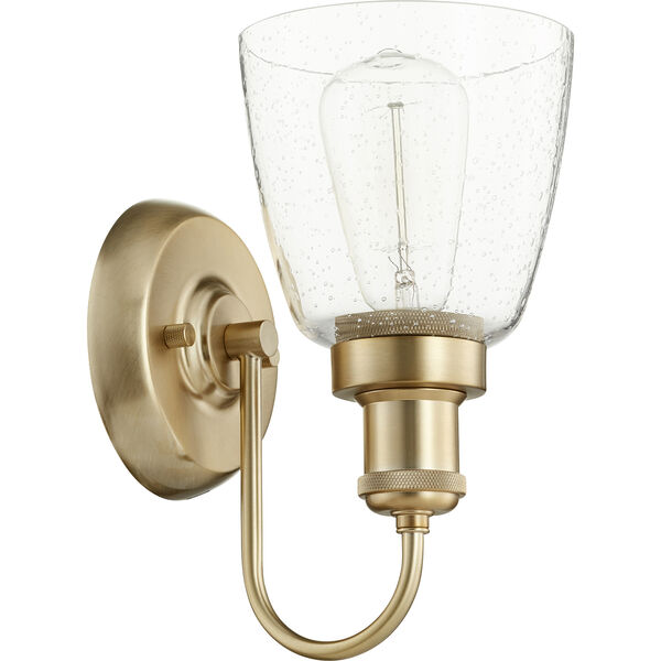 Aged Brass One-Light 5.5-Inch Wall Sconce, image 1