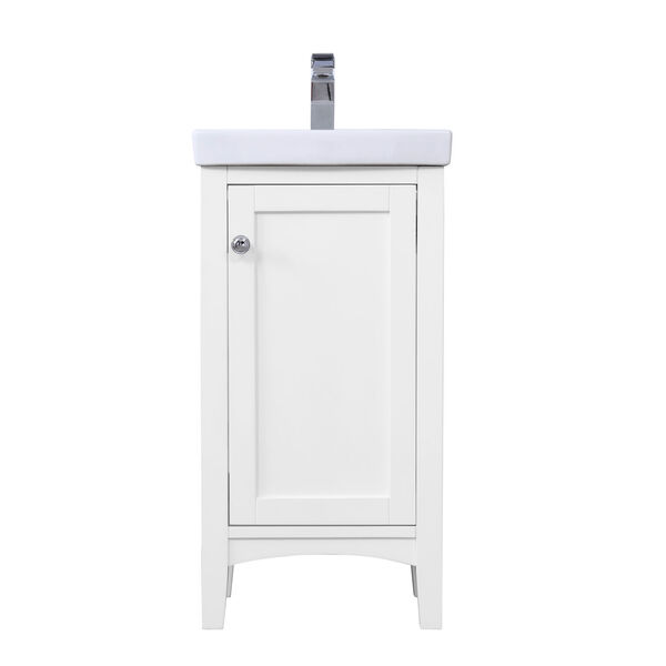 Mod White 18-Inch Vanity Sink Set, image 1