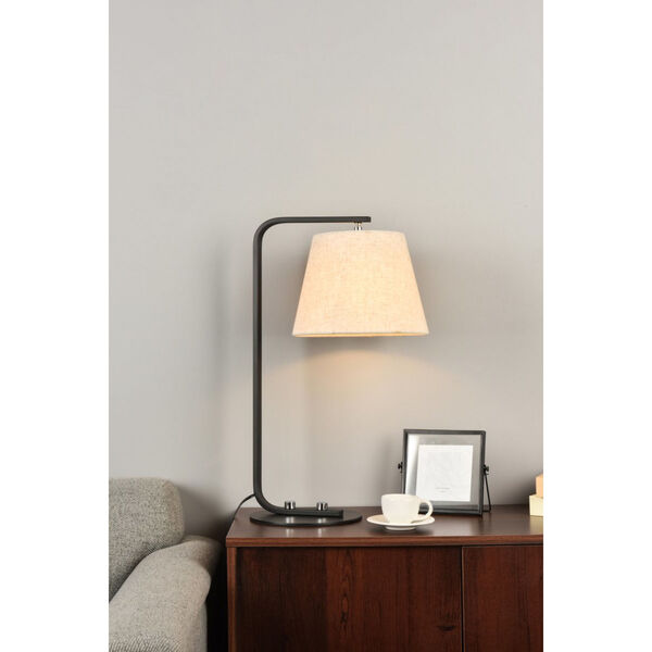 Tomlinson Black and White One-Light Table Lamp, image 2