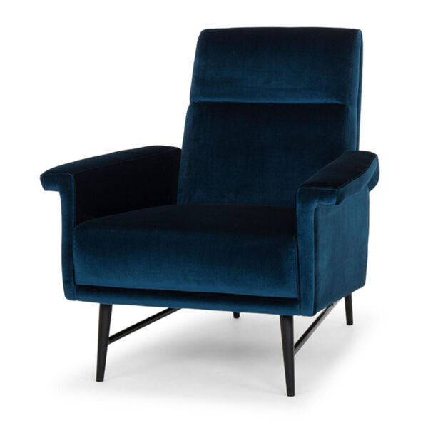 Mathise Midnight Blue and Black Occasional Chair, image 1