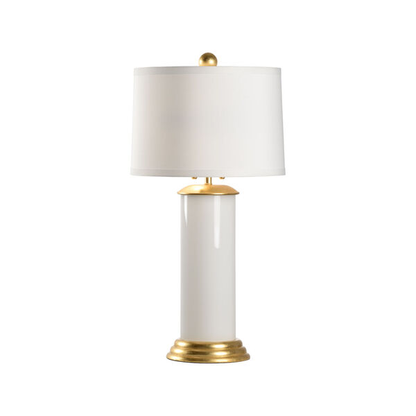 Savannah Gold and White Two-Light Table Lamp, image 1