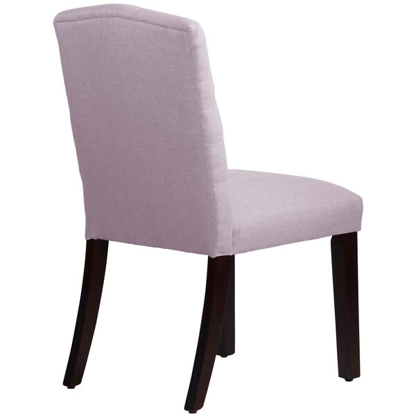 Linen Smokey Quartz 39-Inch Tufted Arched Dining Chair, image 4