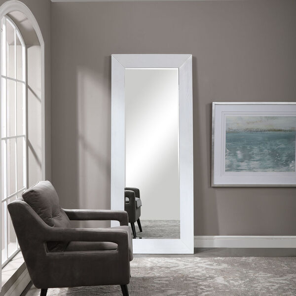 Tybee White 34-Inch Leaner Floor Mirror, image 3