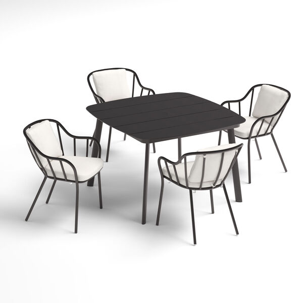 Eiland Carbon Outdoor Dining Set, Five-Piece, image 1
