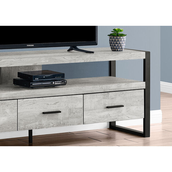 Gray 59-Inch TV Stand, image 3