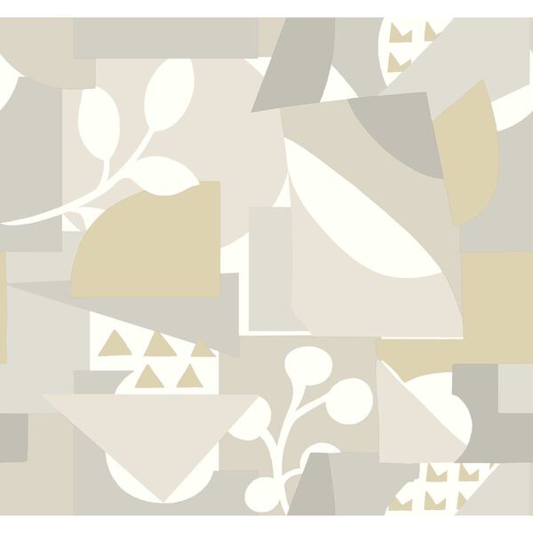 Cut Outs Neutral Wallpaper, image 2