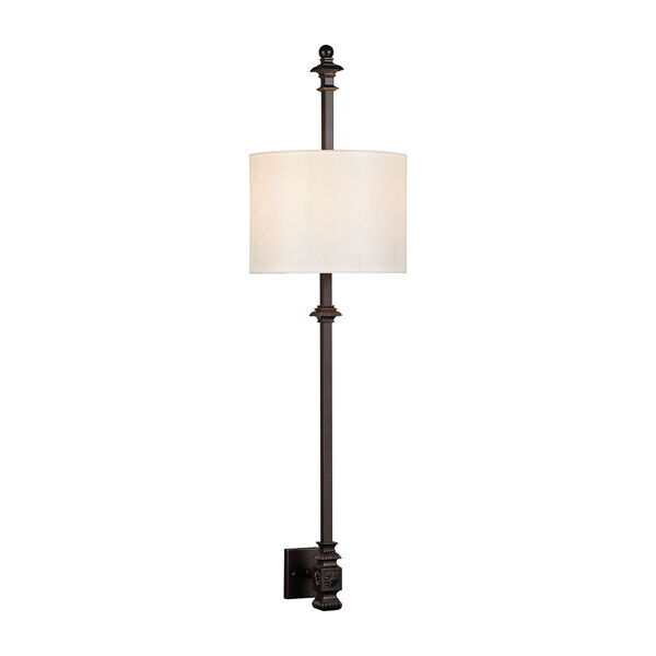 Torch Sconces Oil Rubbed Bronze 13-Inch Two-Light Wall Sconce, image 1