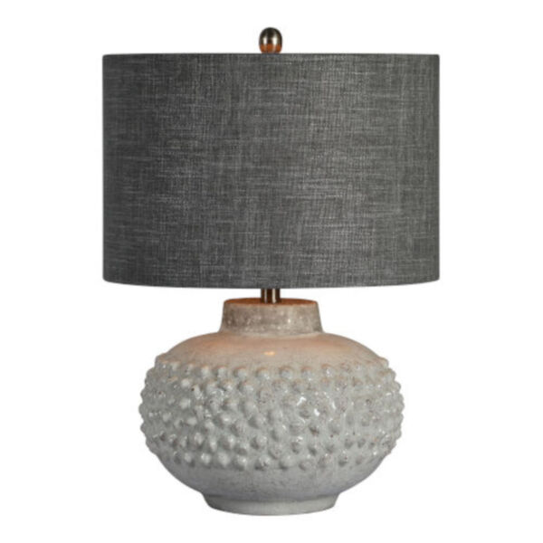 Essex Gray and White One-Light Table Lamp, image 1