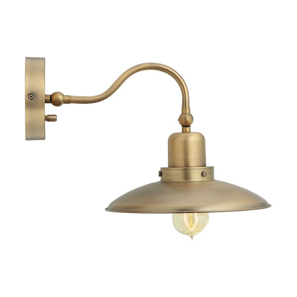 Aged Brass 10-Inch One-Light Sconce, image 6
